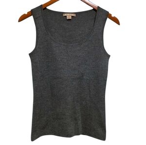 Michael Kors Collection Cashmere Shell Tank in Charcoal Size Small